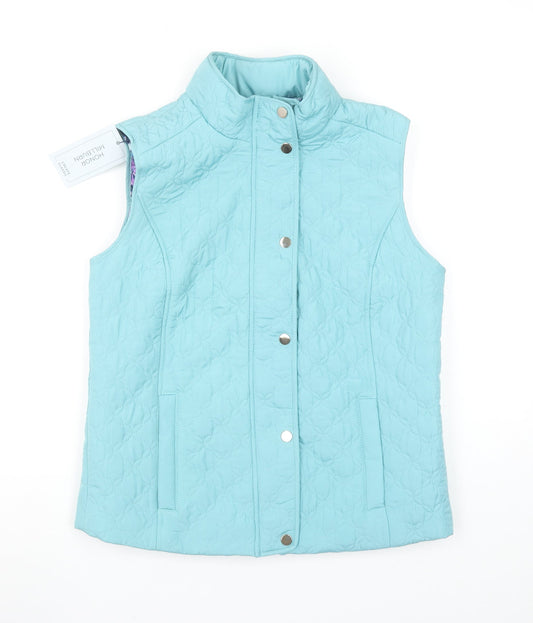 Honor Millburn Women’s Blue Quilted Lightweight Padded Waistcoat Size 10-12