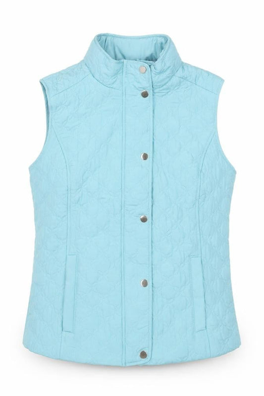 Honor Millburn Women’s Blue Quilted Lightweight Padded Waistcoat Size 10-12