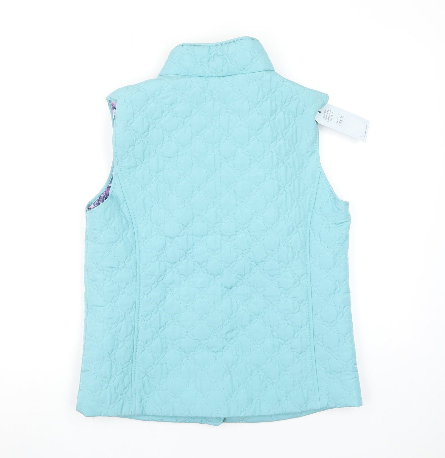 Honor Millburn Women’s Blue Quilted Lightweight Padded Waistcoat Size 10-12