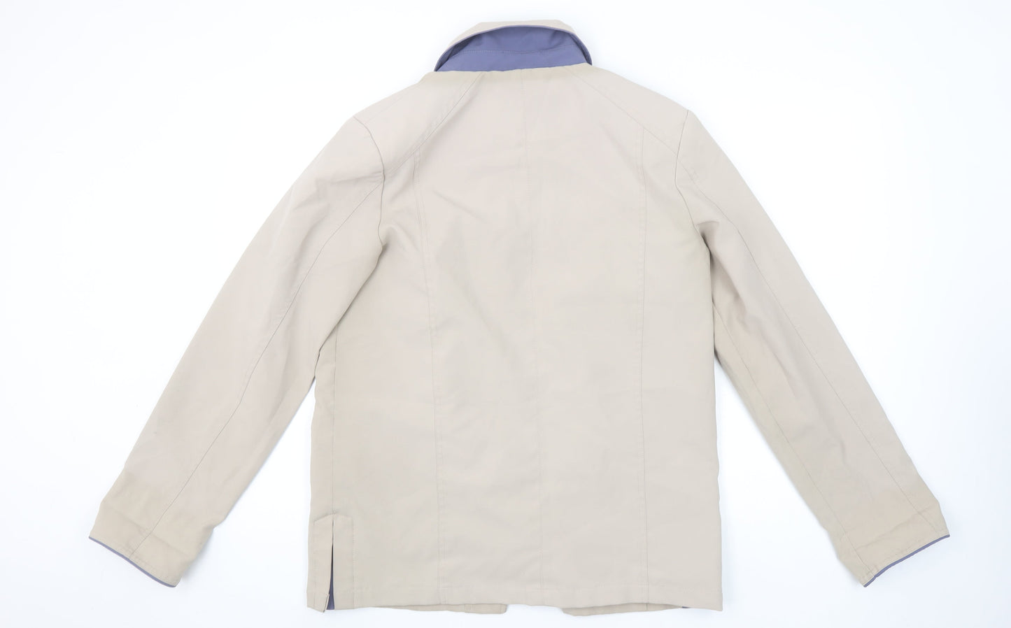 Finesse Women’s Beige Polyester Mid-Length Button Jacket Size 10