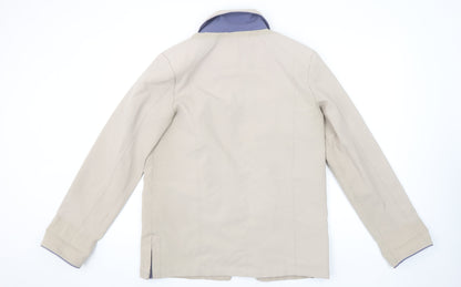 Finesse Women’s Beige Polyester Mid-Length Button Jacket Size 10