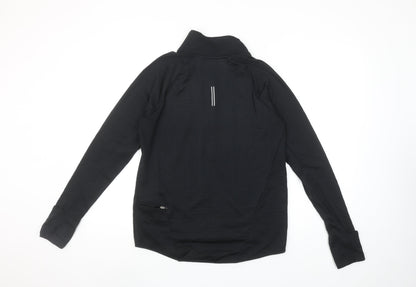 Nike Women's Black Therma-Fit Running Top Size S 1/4 Zip Long Sleeve