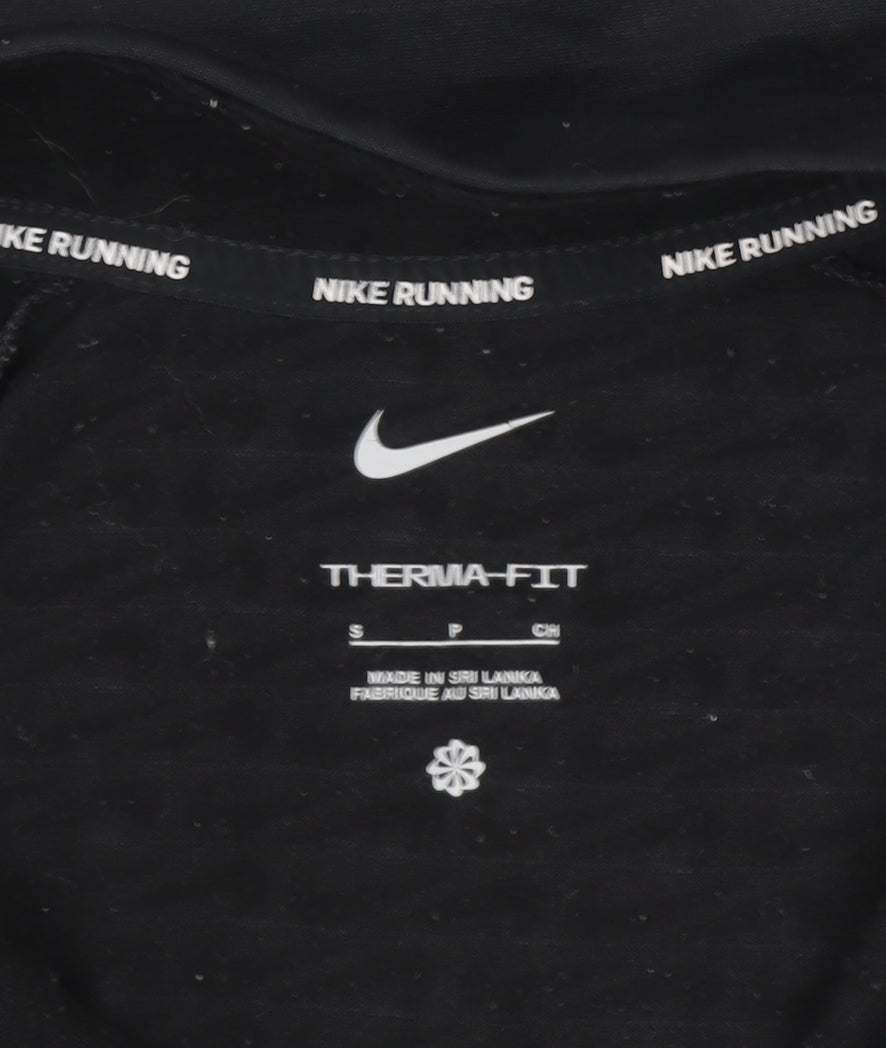Nike Women's Black Therma-Fit Running Top Size S 1/4 Zip Long Sleeve
