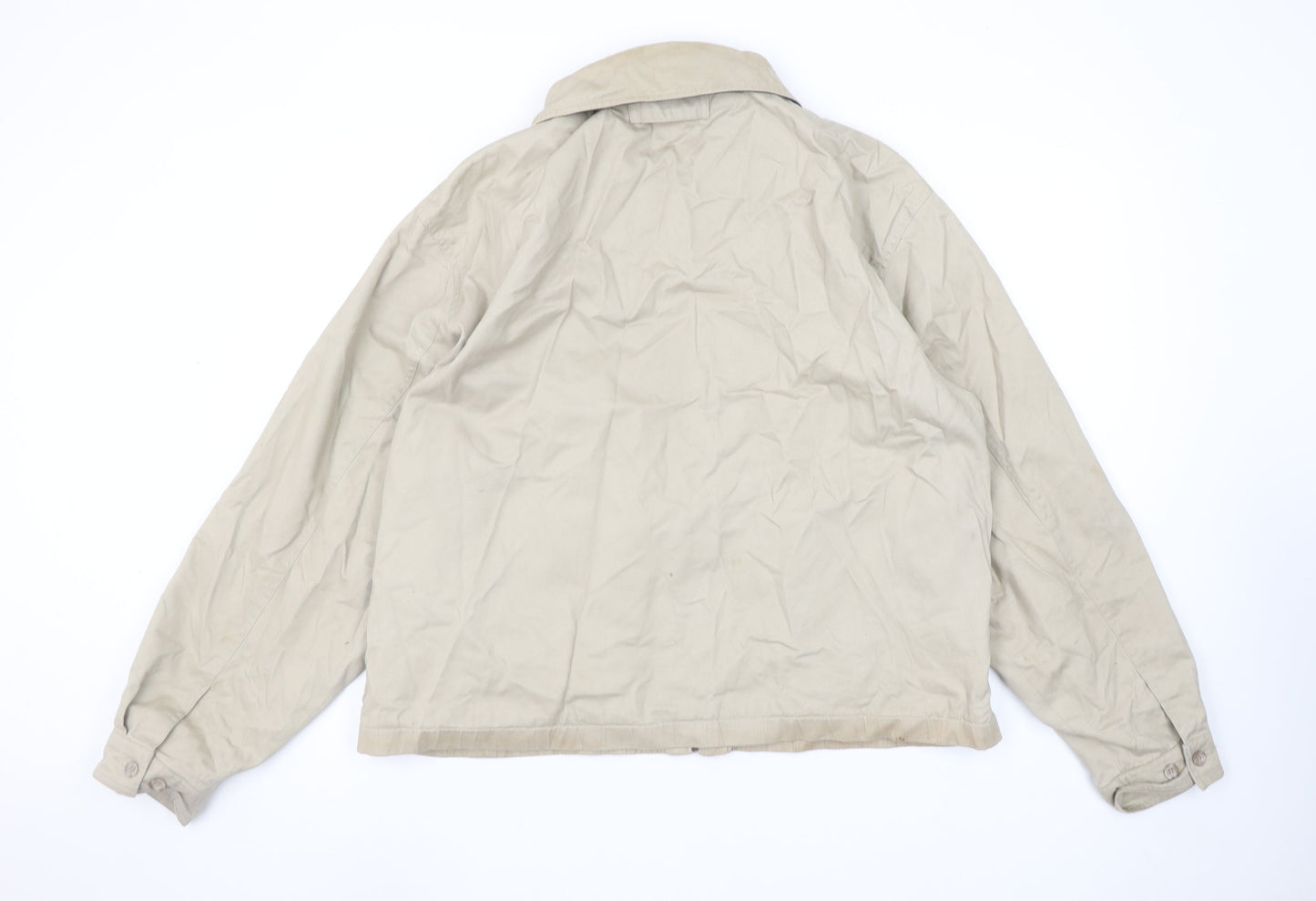 Tricot Marine Men's Beige Cotton Full Zip Casual Jacket L