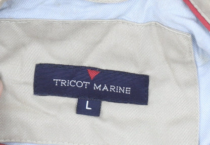 Tricot Marine Men's Beige Cotton Full Zip Casual Jacket L