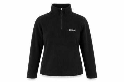 Regatta Great Outdoors Black Fleece 1/4 Zip Pullover Sweatshirt Women’s S