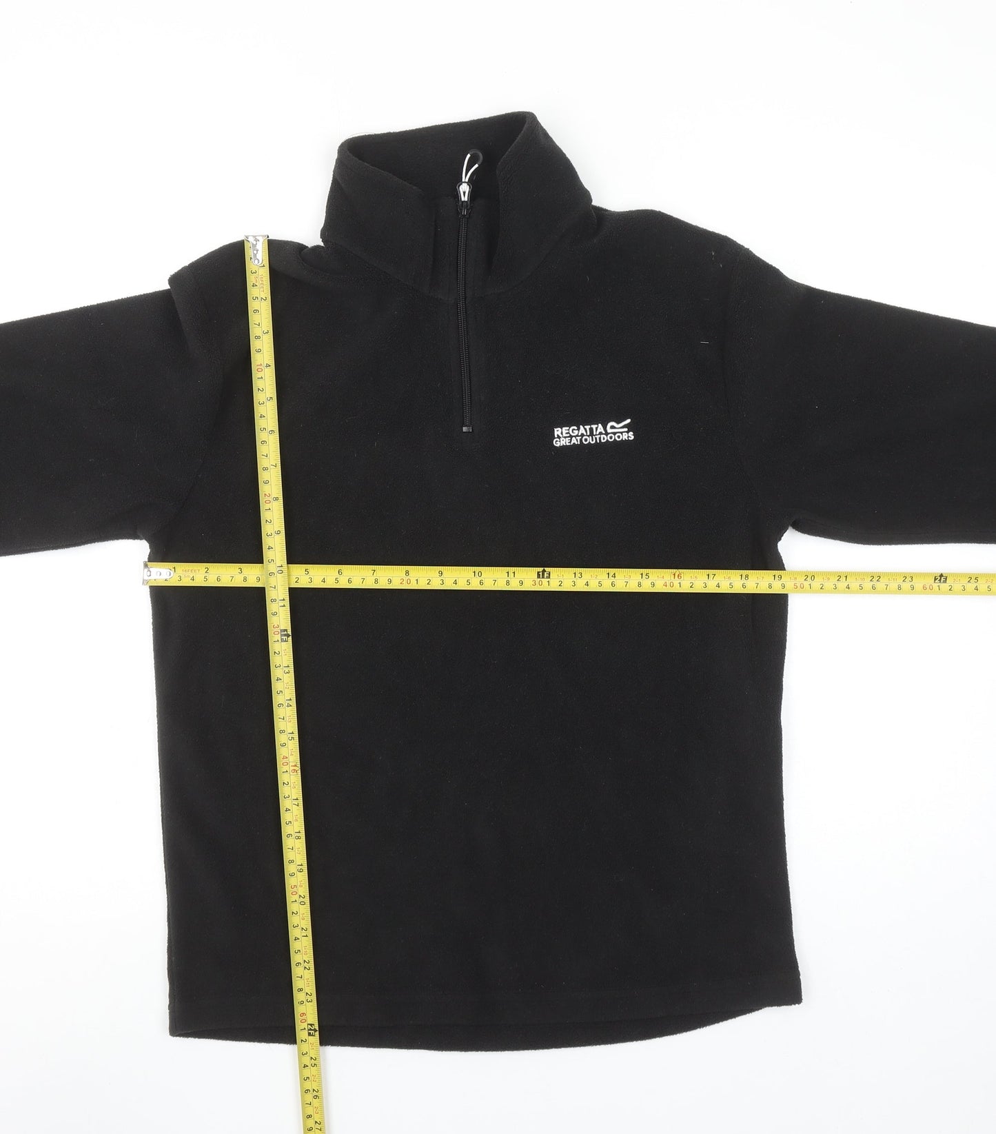 Regatta Great Outdoors Black Fleece 1/4 Zip Pullover Sweatshirt Women’s S
