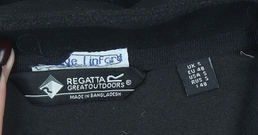 Regatta Great Outdoors Black Fleece 1/4 Zip Pullover Sweatshirt Women’s S