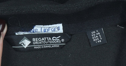 Regatta Great Outdoors Black Fleece 1/4 Zip Pullover Sweatshirt Women’s S