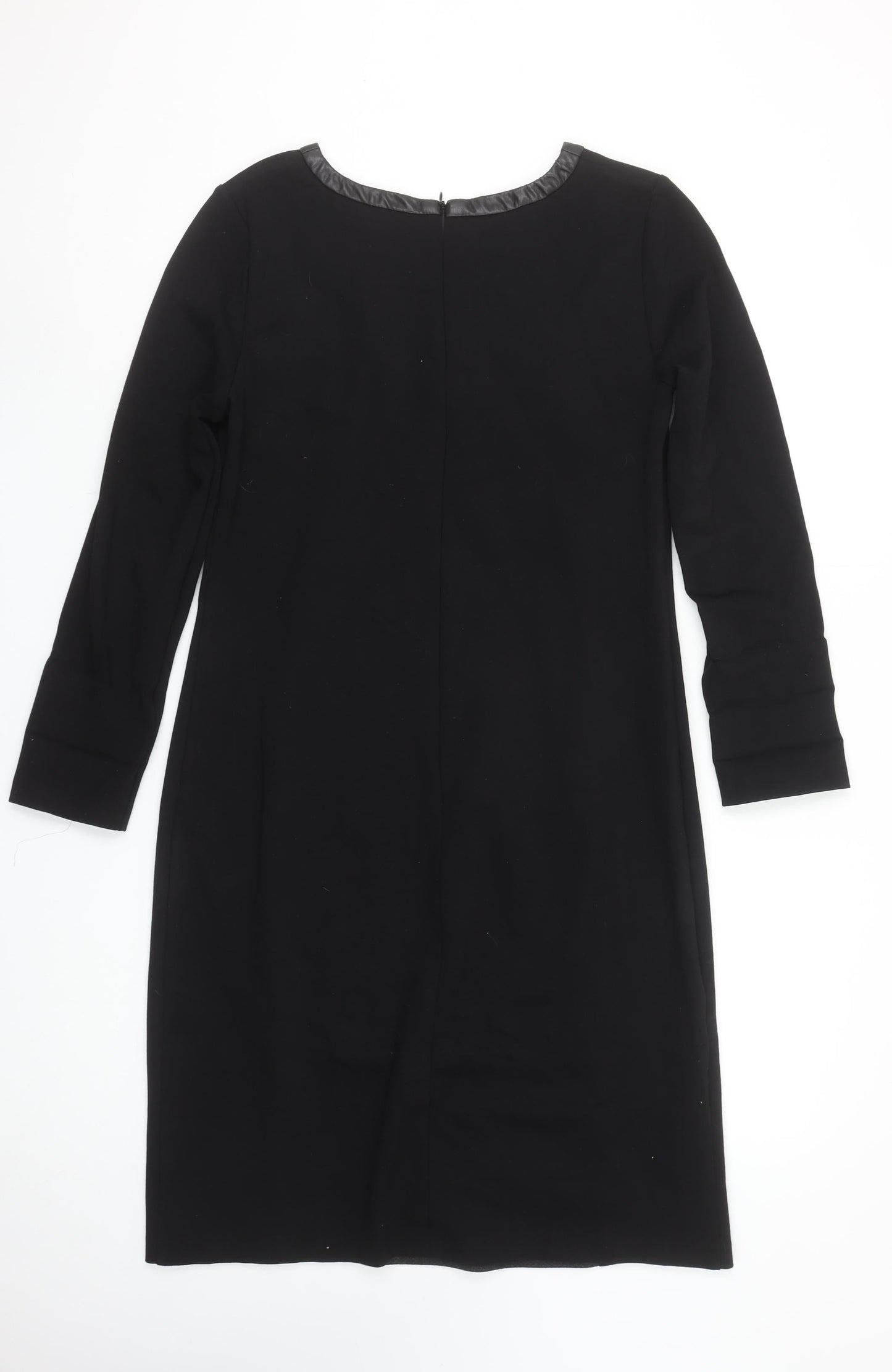 Bellenisa Women’s Black Chevron Knit Shift Dress Size 10