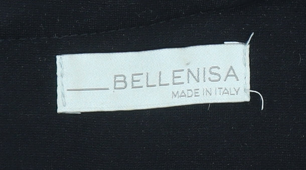 Bellenisa Women’s Black Chevron Knit Shift Dress Size 10