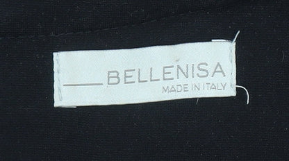 Bellenisa Women’s Black Chevron Knit Shift Dress Size 10