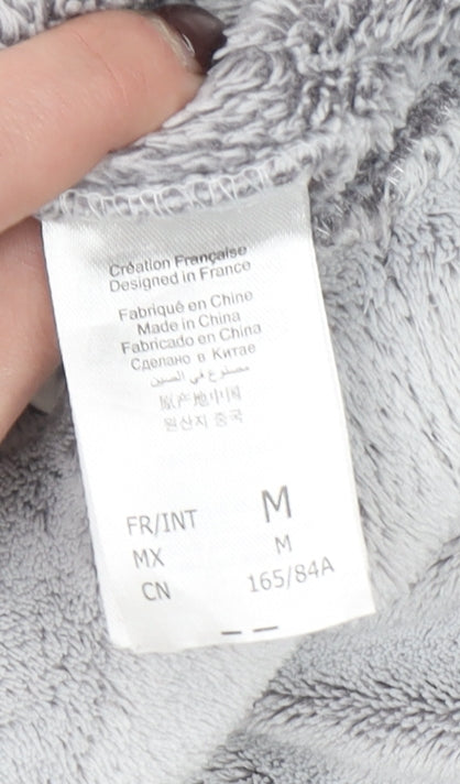 Etam Women’s Grey Full Zip Hooded Fleece Sweatshirt M