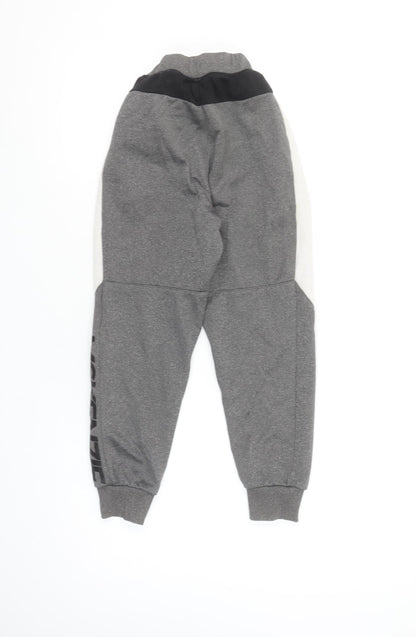 McKenzie Boys Grey Jogger Trousers 8-10 Years Cotton Blend Fleece Pants