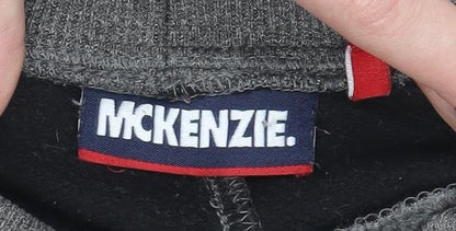 McKenzie Boys Grey Jogger Trousers 8-10 Years Cotton Blend Fleece Pants