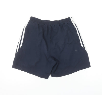 Adidas Boys Blue Athletic Shorts 13-14 Years Quick Dry Sportswear
