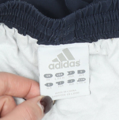 Adidas Boys Blue Athletic Shorts 13-14 Years Quick Dry Sportswear