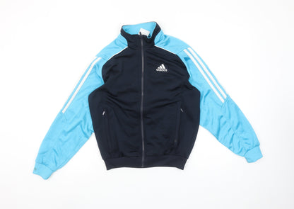 Adidas Boys Blue Full Zip Track Sweatshirt 11-12 Years
