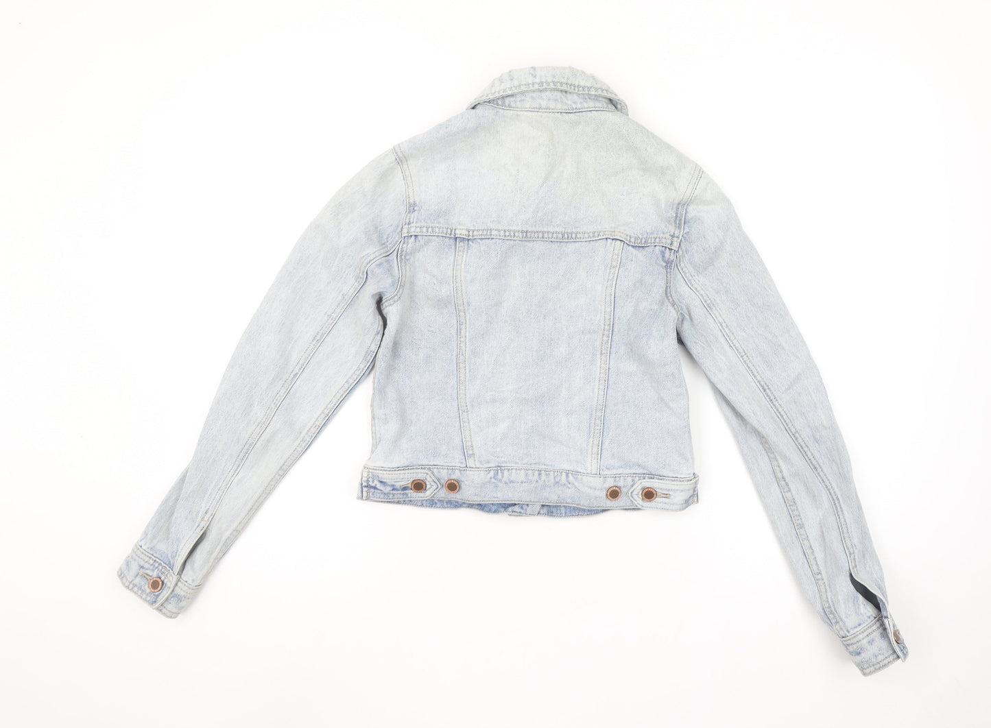 F&F Women’s Blue Denim Cropped Jacket Size 6