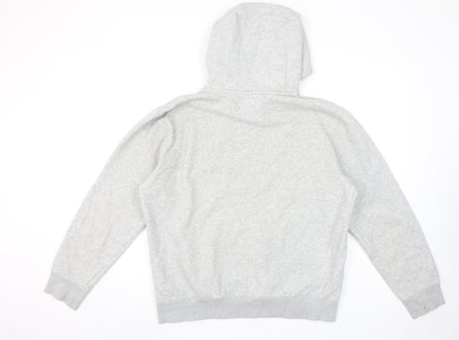 Tommy Jeans Men's Grey Pullover Hoodie L Regular Fit Classic Style