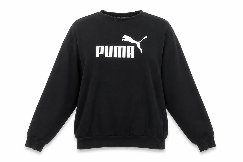 Womens UK Size M PUMA Black Pullover Sweatshirt