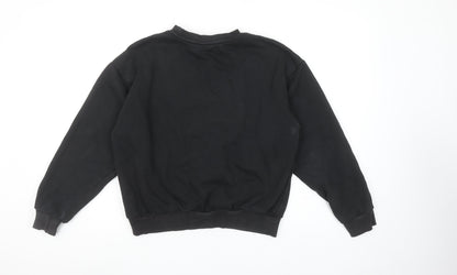 Puma Women's Black Medium Pullover Sweatshirt with Logo