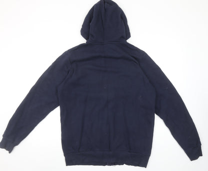 Umbro Mens Blue Full Zip Hoodie Size L Sportswear