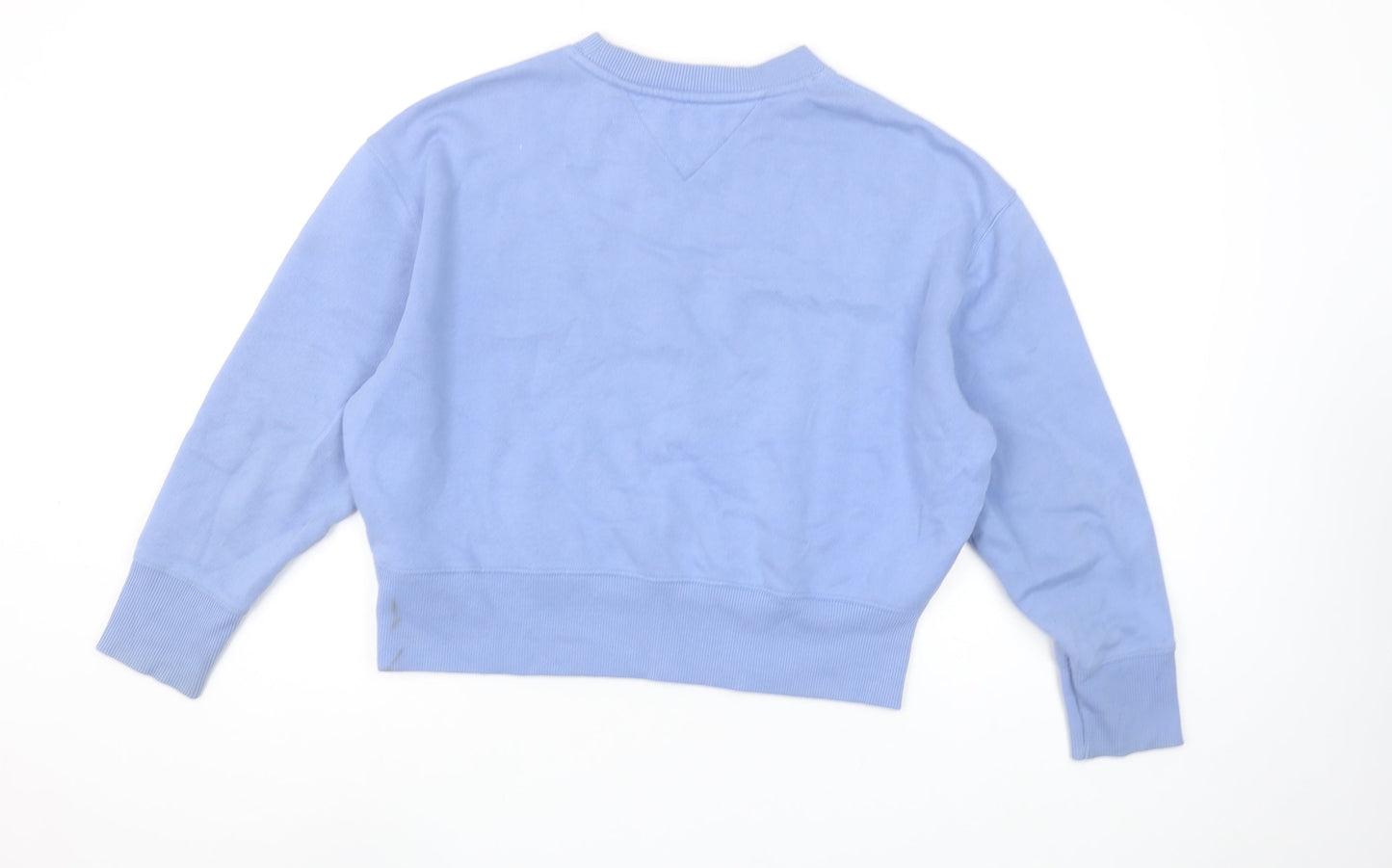Womens UK Size XS Tommy Jeans Blue Pullover Sweatshirt