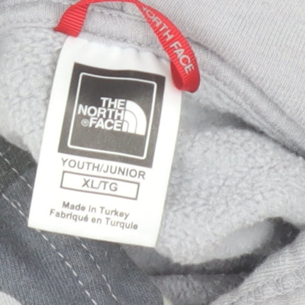 The North Face Boys Grey Camouflage Pullover Hoodie XL Cotton