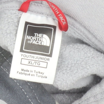 The North Face Boys Grey Camouflage Pullover Hoodie XL Cotton