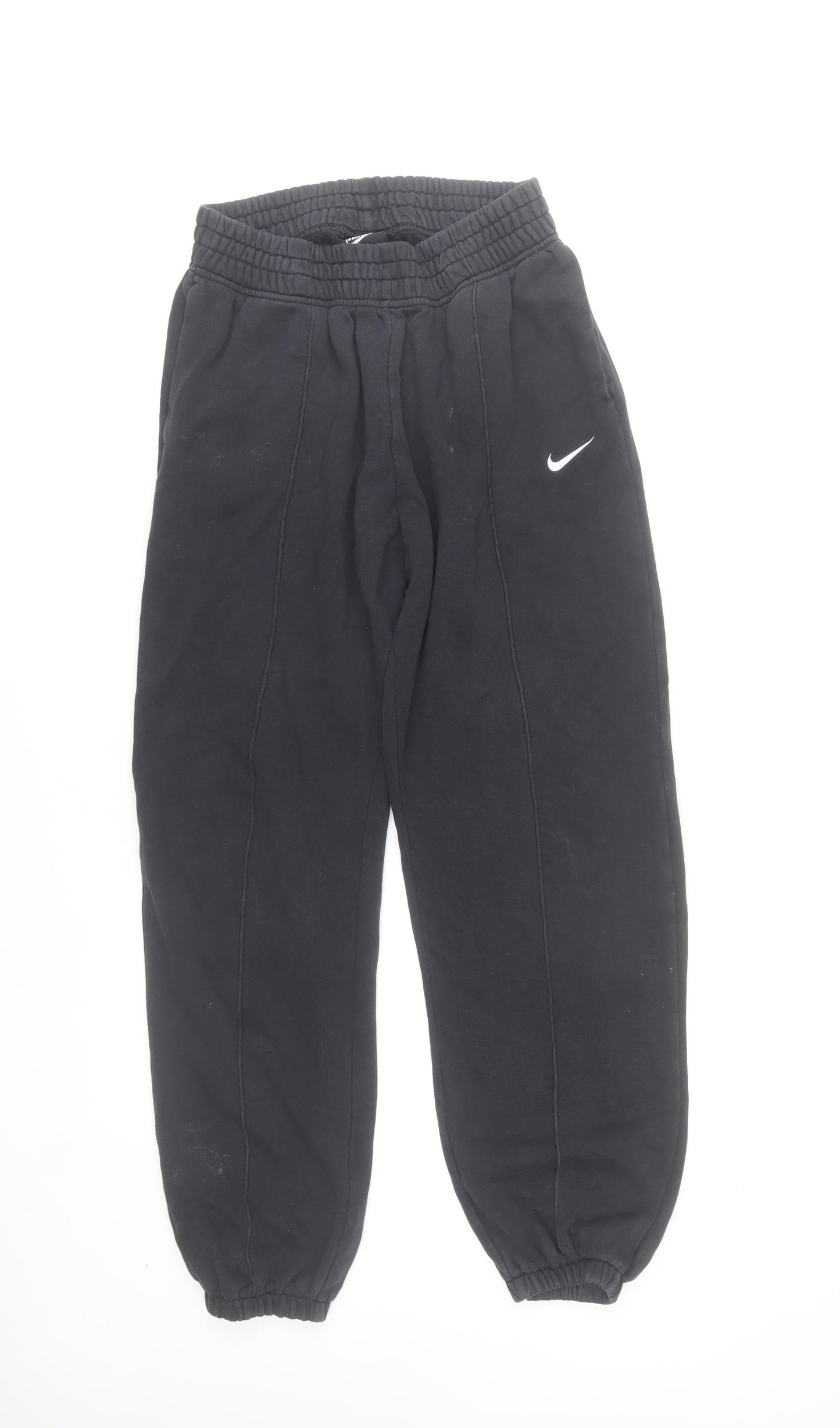 Nike Men's Black Joggers S Regular Fit Fleece Sweatpants