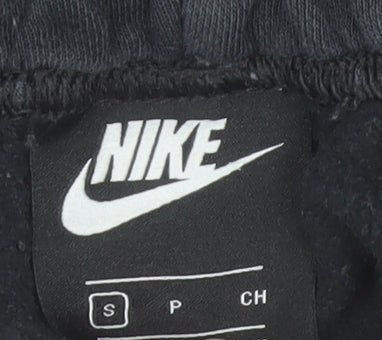 Nike Men's Black Joggers S Regular Fit Fleece Sweatpants