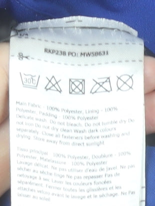 Regatta Boys Blue Hooded Waterproof Puffer Jacket 5-6 Years