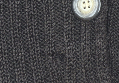 Precis Petite Brown Knit Button Cardigan Women’s Small Collared Wool Blend
