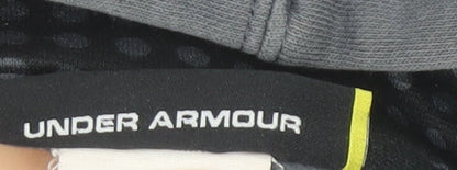 Under Armour Men's Grey Half Zip Hoodie Large Loose Fit Sportswear
