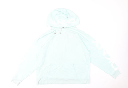 Womens UK Size M DKNY Blue Pullover Hoodie