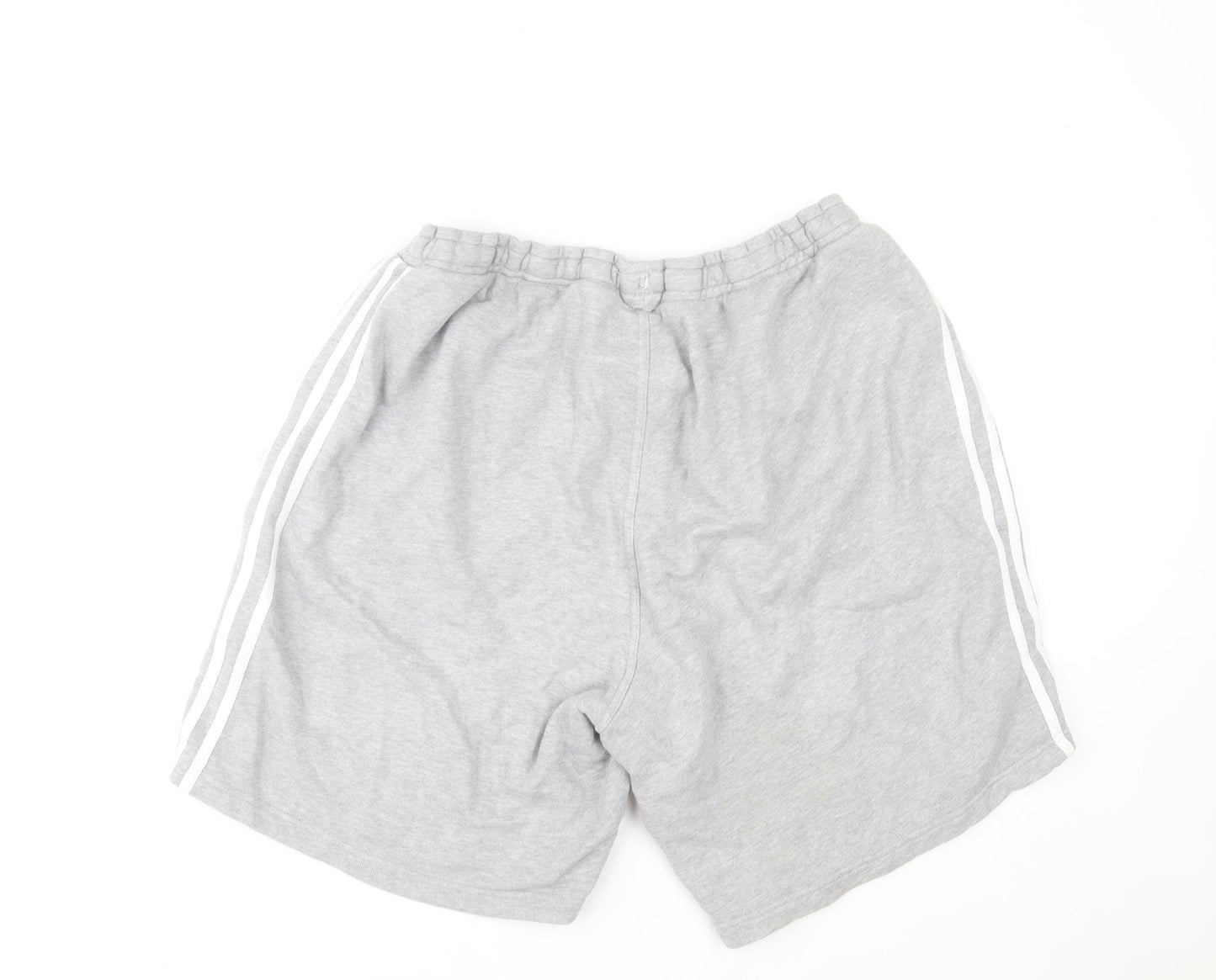 adidas Men's Grey 2XL Sweat Shorts with Drawstring Waist