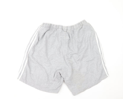adidas Men's Grey 2XL Sweat Shorts with Drawstring Waist