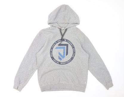 Mens UK Size M JACK & JONES Grey Pullover Hoodie