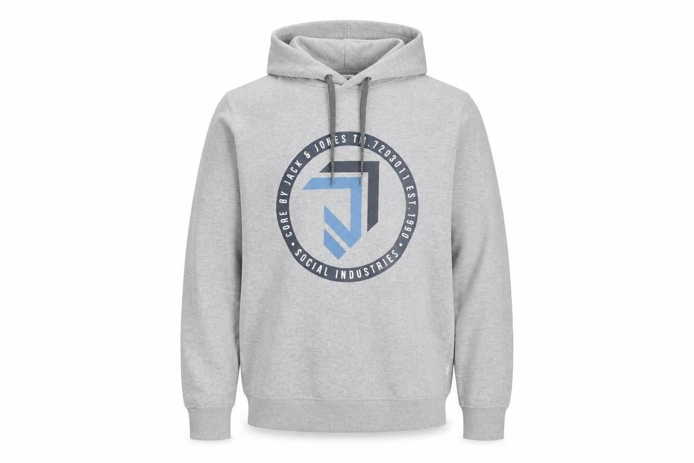 Mens UK Size M JACK & JONES Grey Pullover Hoodie
