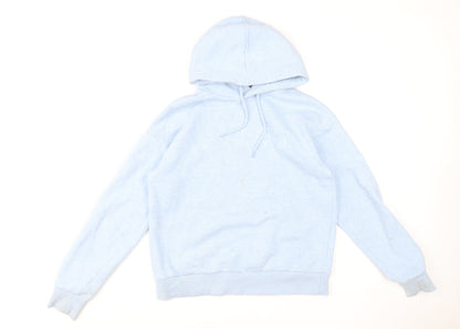 USA Pro Women's Light Blue Pullover Hoodie UK 10 Cotton Blend