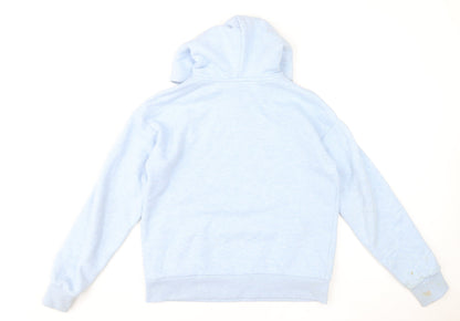 USA Pro Women's Light Blue Pullover Hoodie UK 10 Cotton Blend