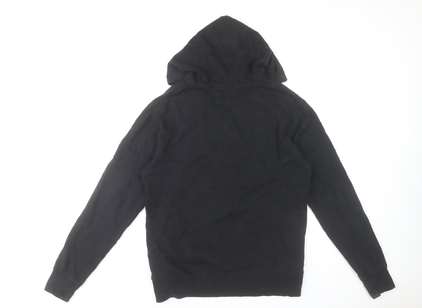 Hurley Mens Black Full Zip Hoodie Medium Graphic Print Casual