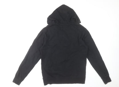 Hurley Mens Black Full Zip Hoodie Medium Graphic Print Casual