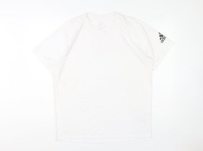 Adidas Men's White Freelift Primegreen T-Shirt Size L