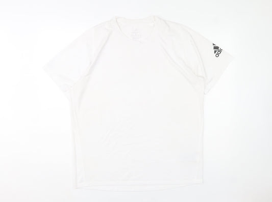 Adidas Men's White Freelift Primegreen T-Shirt Size L