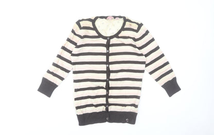 Ted Baker Women's Multicoloured Wool Silk Cardigan Size 10