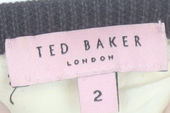 Ted Baker Women's Multicoloured Wool Silk Cardigan Size 10