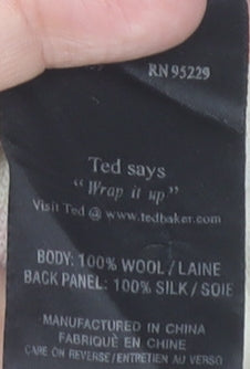 Ted Baker Women's Multicoloured Wool Silk Cardigan Size 10