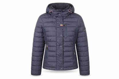 Womens UK Size 6 Superdry Blue Puffer Jacket